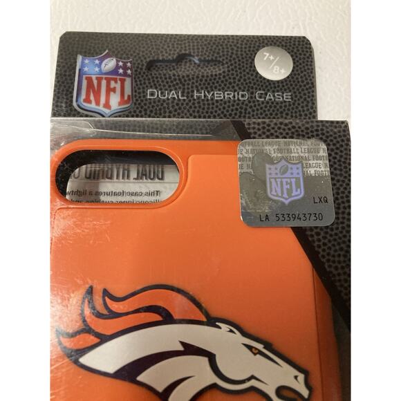 NEW For iPhone 7 Plus / iPhone 8 Plus - Hard Hybrid Armor Case Cover Broncos - Picture 2 of 3